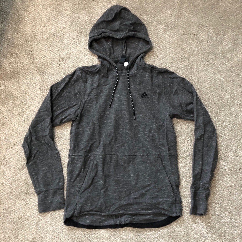 Adidas men’s knit hoodie sweatshirt